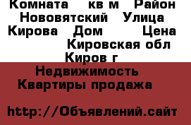 Комната 14 кв.м › Район ­ Нововятский › Улица ­ Кирова › Дом ­ 28 › Цена ­ 400 000 - Кировская обл., Киров г. Недвижимость » Квартиры продажа   